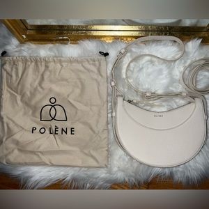 Polene Numero Dix crossbody in chalk